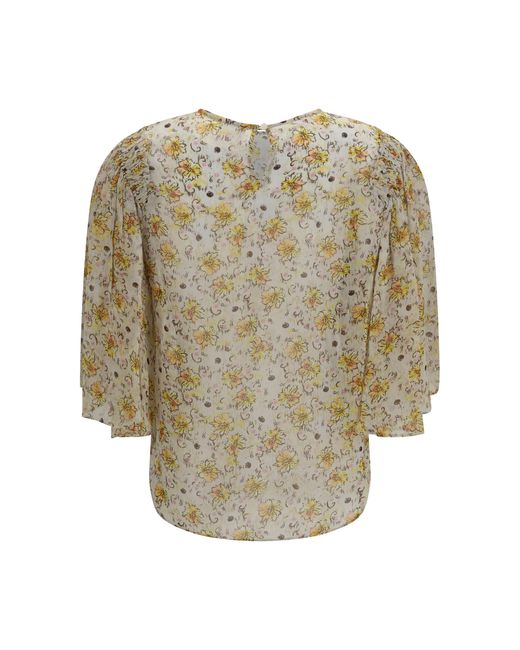Isabel Marant White Floma_Haut-Top Viscose Shirt
