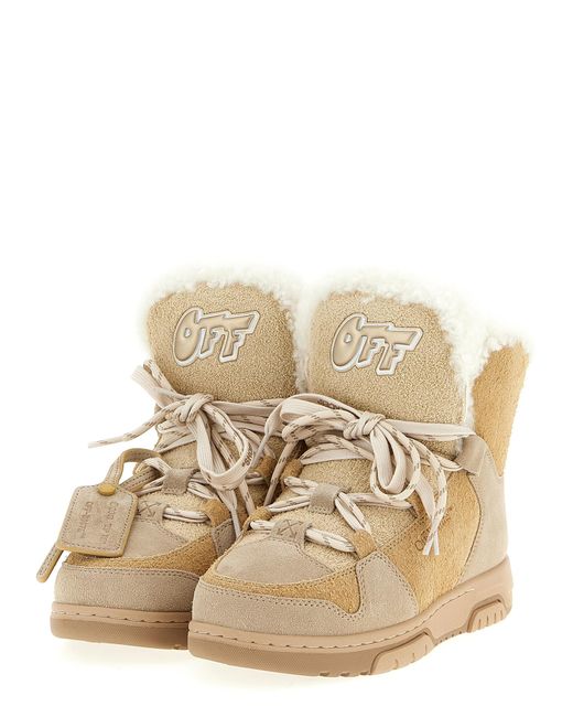 Off-White c/o Virgil Abloh Natural Winter' Ankle Boots