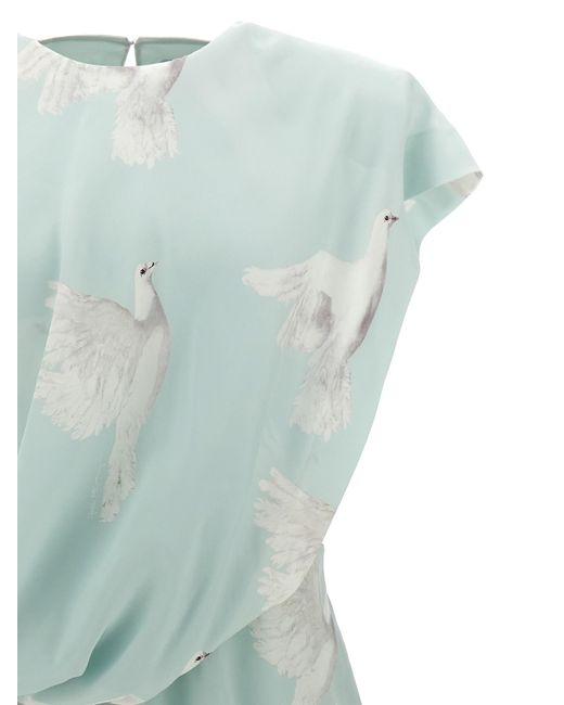 【送料&関税込】Stella McCartney colomba Dress Stella McCartney 'Colomba' Dress in Blue | Lyst