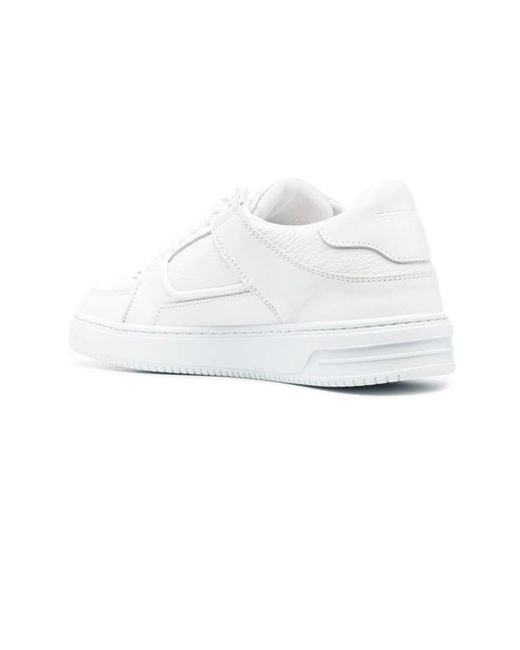 Represent White Calf Leather Apex Sneakers for men