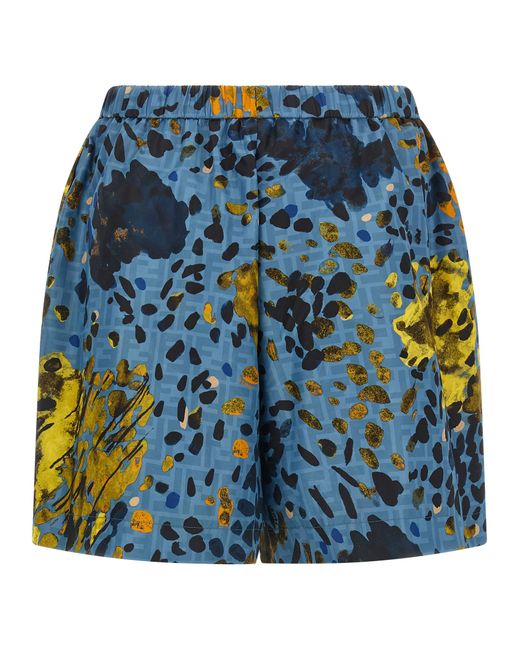 Fendi Blue Falena Shorts
