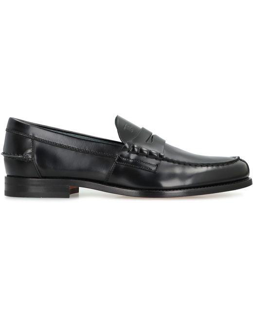 Tod's Black Loafers Patent Leather for men