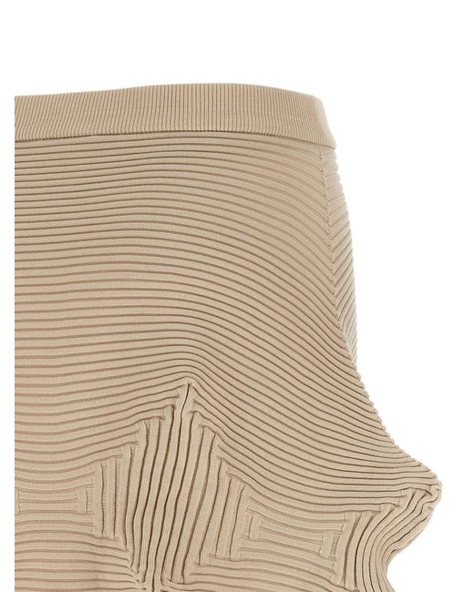 Issey Miyake Natural 'Lnkage' Skirt