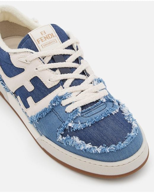 Fendi Blue Sneakers Match for men