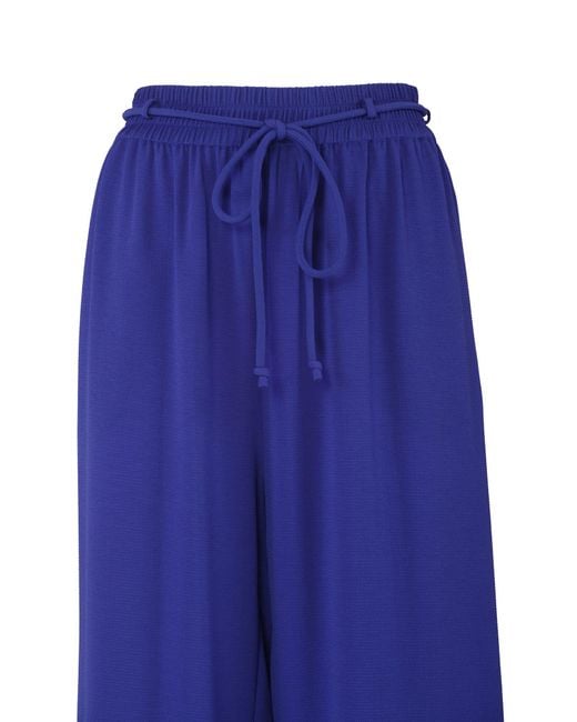 Giorgio Armani Blue Elastic Waist Trousers