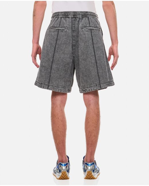 Wooyoungmi Gray Cotton Shorts for men