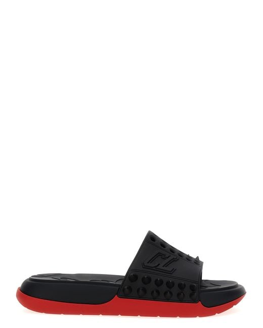 Christian Louboutin Black Take It Easy Sandals for men