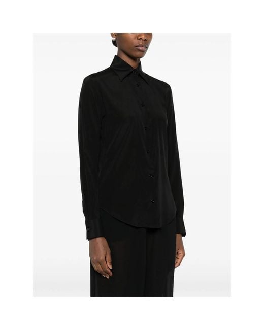 Mazzarelli Black Shirt Silk