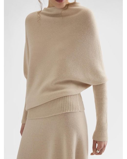 Agnona Natural Asymmetrical Sweater