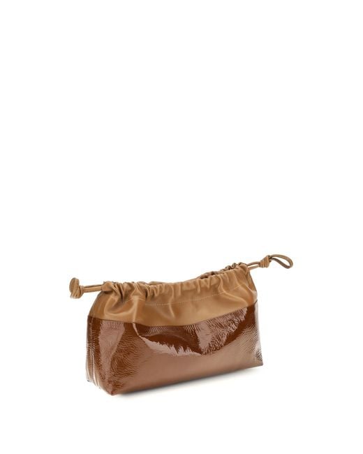 Pierre Hardy Brown Twin Clutch Shoulder Bags