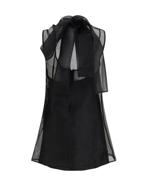Staud Black Albee Mini Dress