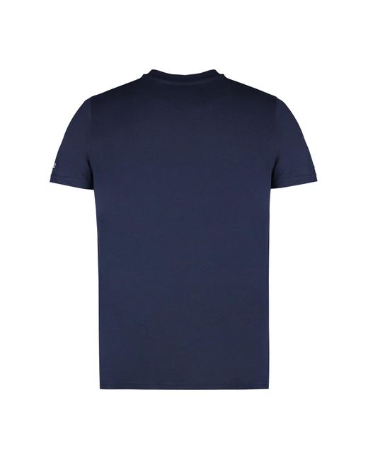 Tommy Hilfiger Blue Cotton Crew-Neck T-Shirt for men