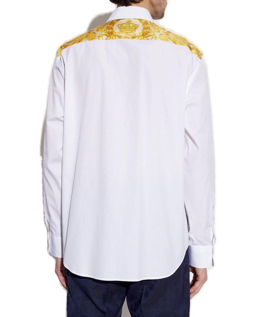 Versace White Shirt With Pockets for men