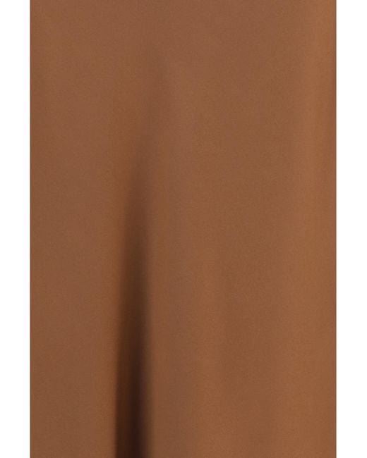 Brunello Cucinelli Brown Midi Skirt Acetate; Viscose