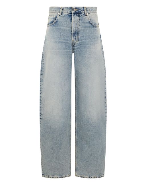 Haikure Blue Wide-Leg Jeans Cotton