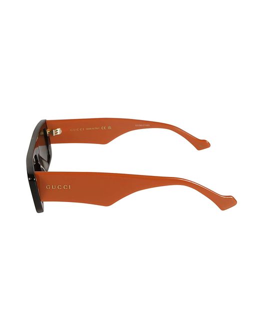 Gucci Multicolor Rectangle Flat Sunglasses for men