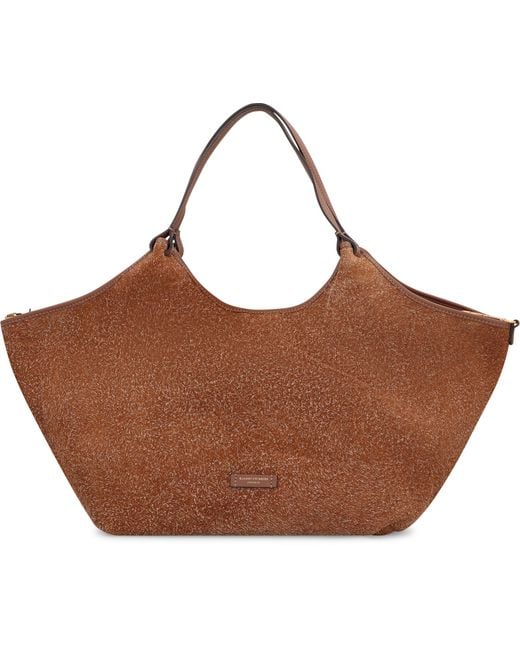 Gianni Chiarini Brown Dua Suede Handbag Cowhide Handbags