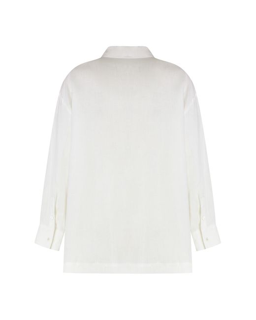 Max Mara White Shirt Varese Linen