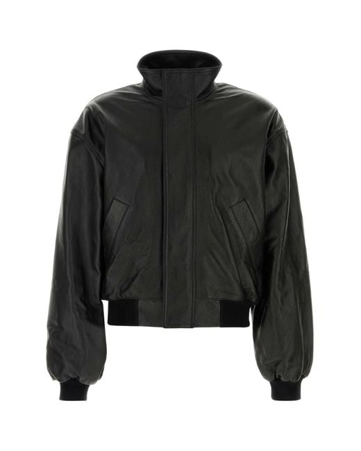 Balenciaga Black Wool Bomber Jacket for men