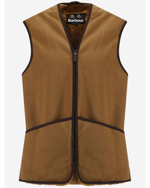 Barbour Brown Vest Acrylic Fleece Waistcoats & Gilets for men