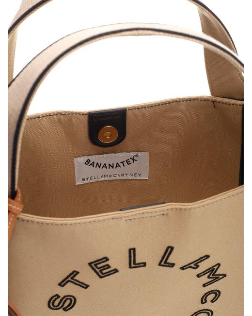 Stella McCartney Natural Stella Logo Hand Bag