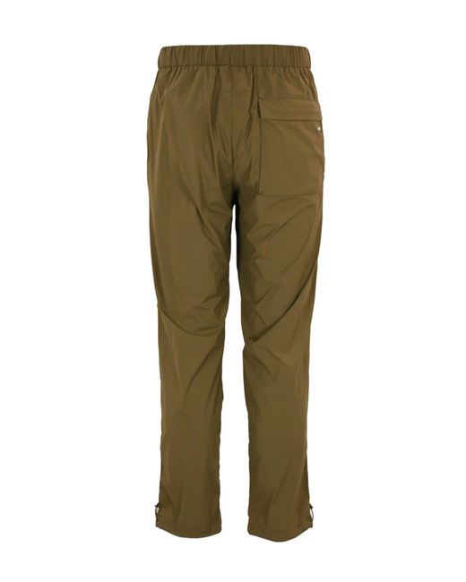 Herno Green Stretch Nylon Trousers for men