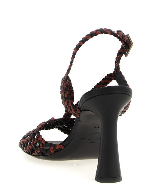 Etro Multicolor Two-Tone Sandals