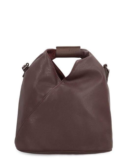 MM6 by Maison Margiela Brown Shoulder Bag Eco-Leather Polyurethane; Lining: Cotton