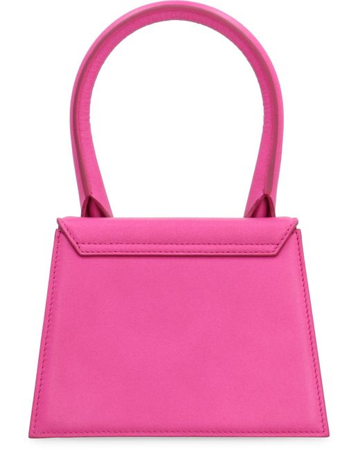 Jacquemus Pink Le Chiquito Moyen Leather Handbag