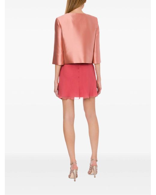 Alberta Ferretti Pink Satin Jacket