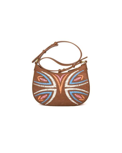 Pinko White Shoulder Bag Sheep Leather Shoulder-Bags