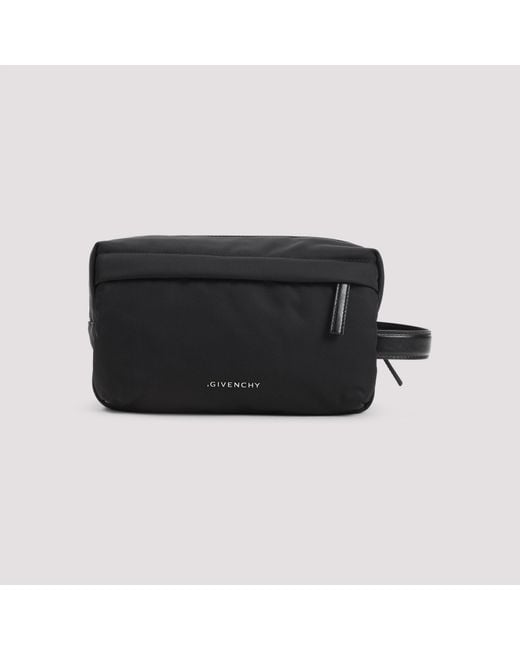 Givenchy Black Polyamide Wash Bag for men