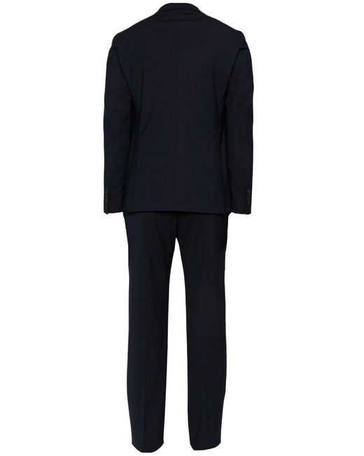Tagliatore Blue Single-Breasted Wool Suit for men