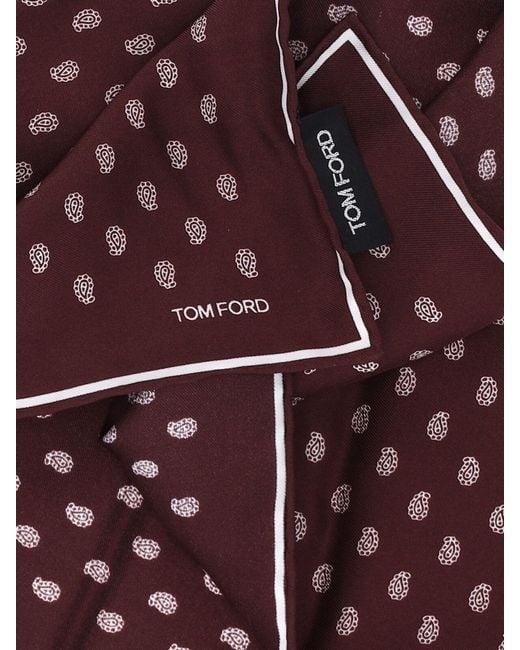Tom Ford Purple Bright 100% Mulberry Silk Scarf for men