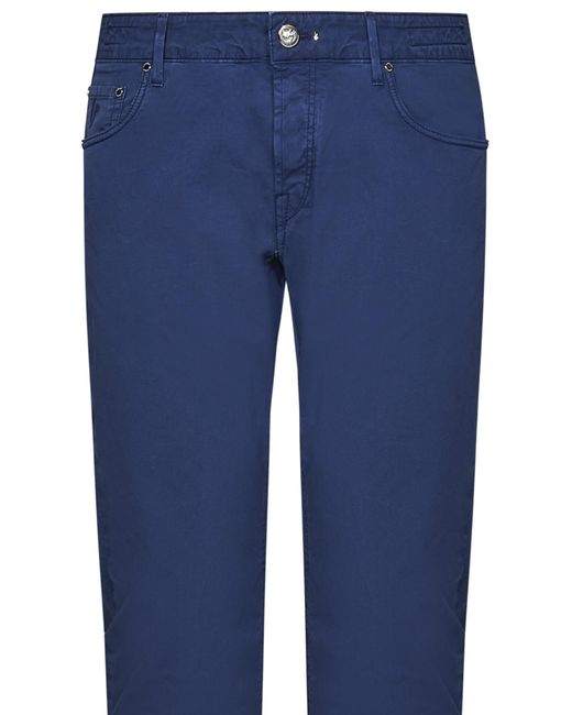 Hand Picked Blue Orvieto Trousers for men