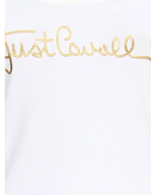 Just Cavalli White T-Shirt Stretch Cotton T-Shirts & Jerseys