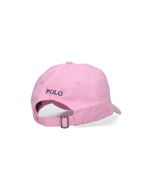 Polo Ralph Lauren Pink Logo Baseball Cap for men