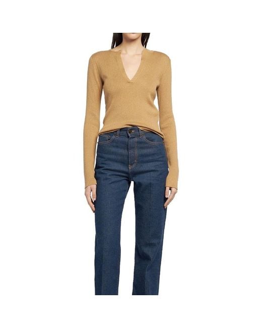 Max Mara Natural Brown Cashmere Sweatshirt