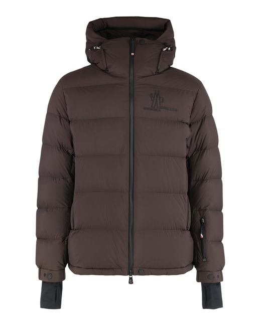 Moncler Brown Ski Jacket Isorno Polyester Padded & Down for men