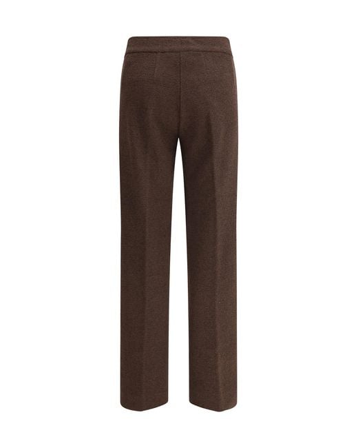 Avenue Montaigne Brown Bouclé Pants