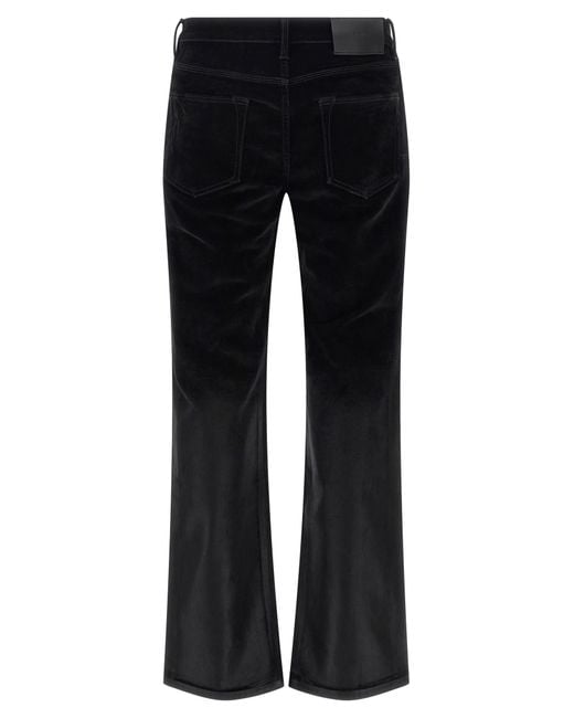 Purple Brand Black P004 Flare Flock Dipped Jeans for men