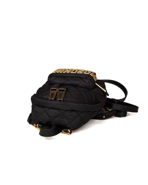 Moschino Black Backpack Polyamide Bags Backpacks