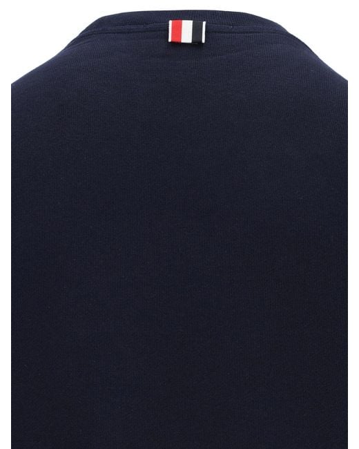 Thom Browne Blue Sweaters Cotton for men