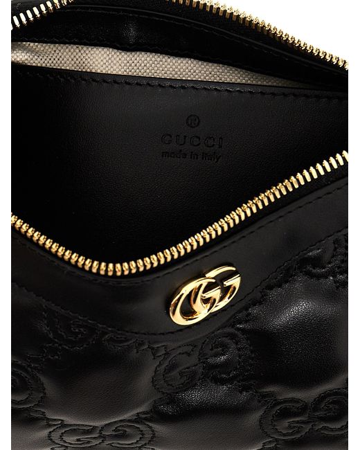 Gucci Black gg Matelassè Shoulder Bag