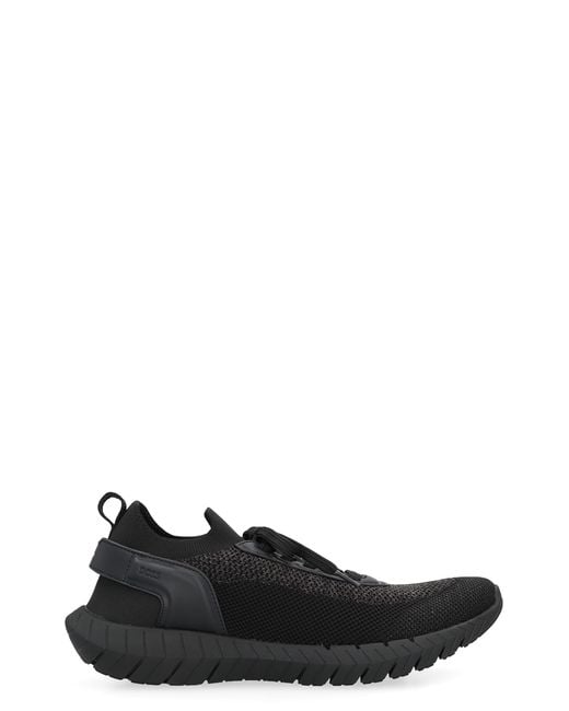 Boss Black Mesh Upper Sock Sneakers Polyester Trainers for men