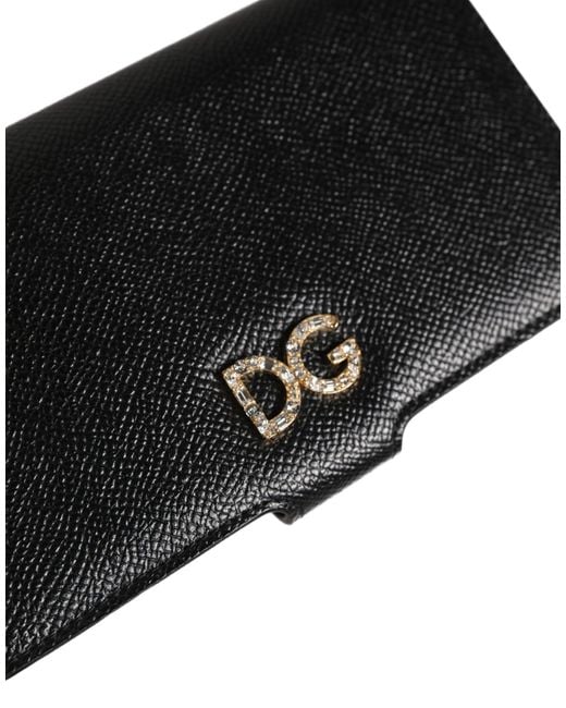 Dolce & Gabbana White Case Flip Cover Calf Leather Iphone X
