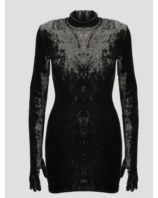 velvet balenciaga dress