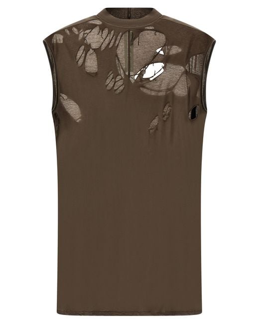 Rick Owens Brown 'Tarp T' Top for men