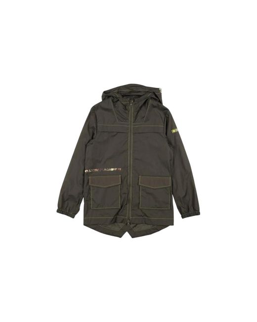 Herno Green Kids Outerwear Jacket Gc0019B-12314 Dark Military Clothing