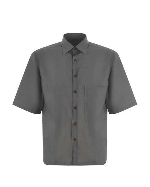 Costumein Gray Shirt Stefano Made Of Fresh Wool for men